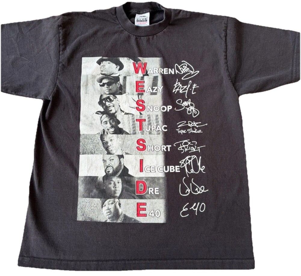 Vintage  Snoop Westside Connection Rap T Shirt Mens L Ice Cube Tupac Graphic 90s